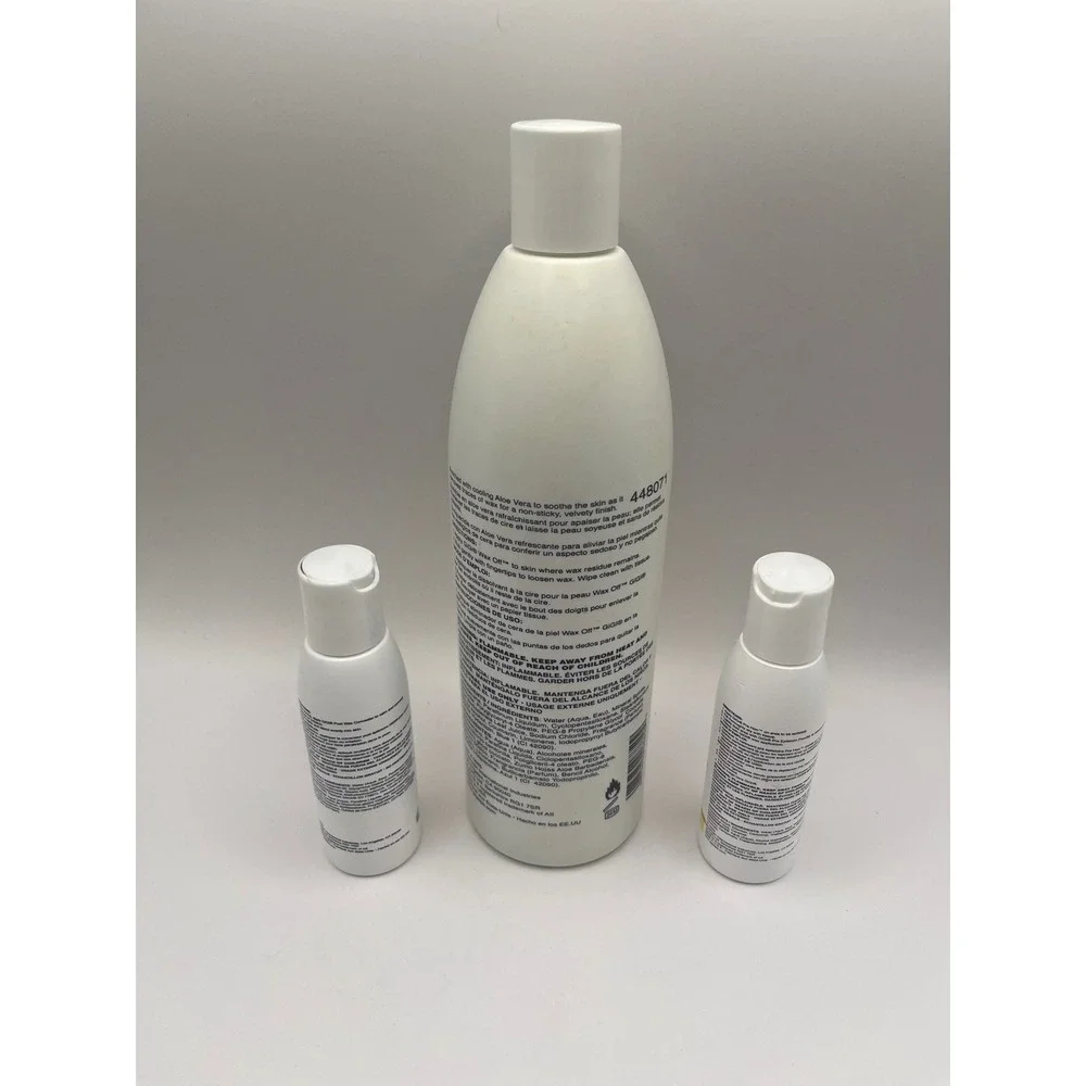 GiGi Wax Off Remover 16oz Pre Hon 2oz and Post Wax Concealer 2oz Set